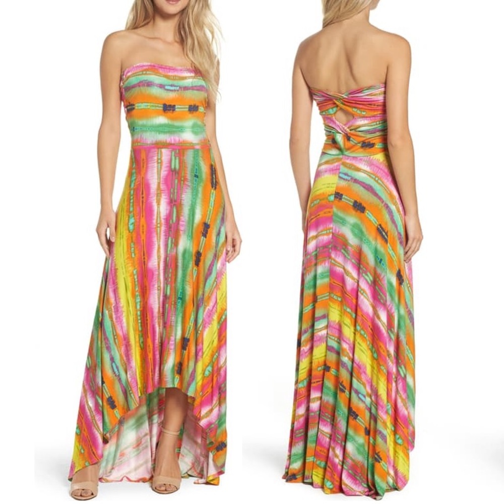 Felicity & Coco High Low Strapless Dress